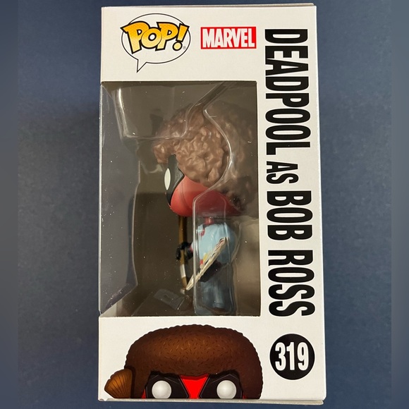 Deadpool as Bob Ross Funko Pop #319 - Picture 2 of 5